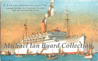 Colour postcard of Strathallan